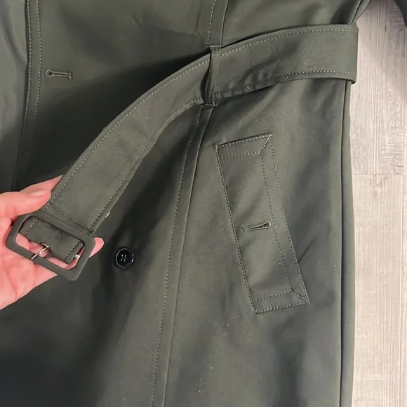 Fall/Spring olive green peacoat - Picture 6 of 8